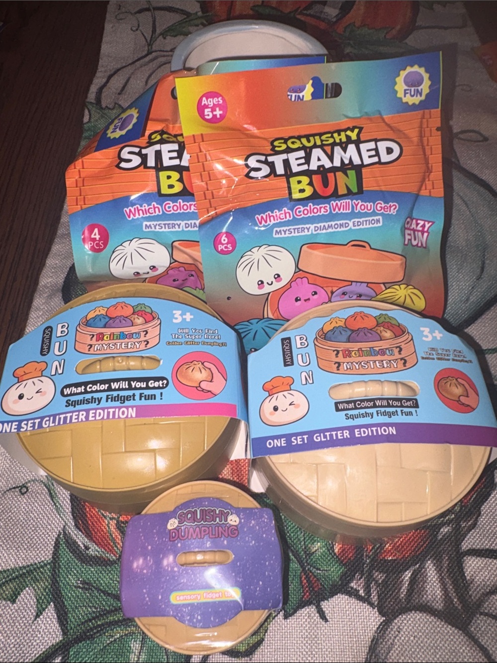 Squishy Bun & Dumpling: LOT OF 5 Packages.Get 13-15 Buns/Dumplings SALE-FIRM$30